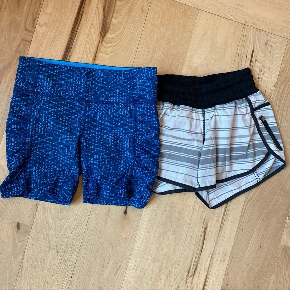 Lululemon Athletica Speed Track shorts and Tracker Shorts Women's size 6 - Picture 2 of 7
